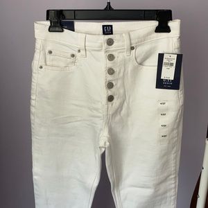 The GAP white cigarette style jeans